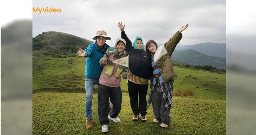 蔡昌憲（左2）直呼在旅途中挖掘出旅伴陳冠霖、林美秀與夏宇童新面貌。（圖／台灣大哥大MyVideo提供）