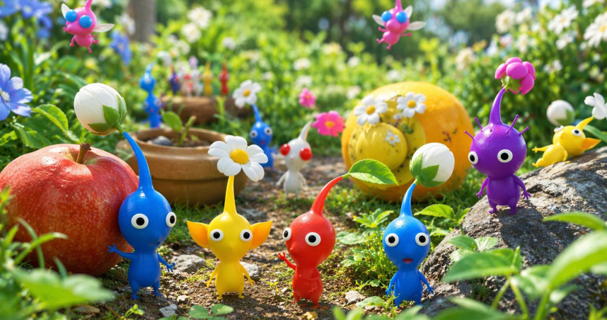 皮克敏近日在台掀起風潮。（圖／AI示意圖）