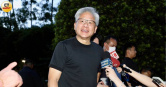 輝達執行長黃仁勳22日低調抵台，整趟行程高度保密，23日下午已搭機離台。（圖／方萬民攝）