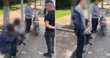 情侶路邊吵架!男子狠推女友撞公車 「毫無悔意」嗆:一起死