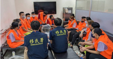 台中市有15名印尼籍移工非法工作遭查緝,將被依法遣送出境。(圖/移民署台中專勤隊提供)