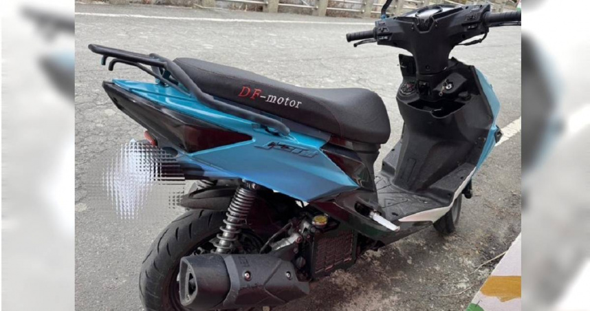 2名印籍逃逸移工偷竊機車，並烤漆成藍色及替換車牌，警方已逮1人並追緝另名竊賊。（圖／翻攝畫面）