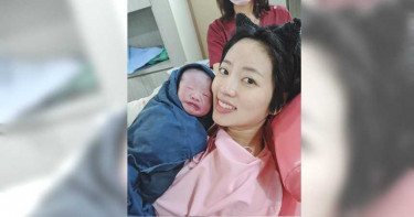 阿諾奮戰7小時 一早喜獲雙魚座女兒「丁香魚」