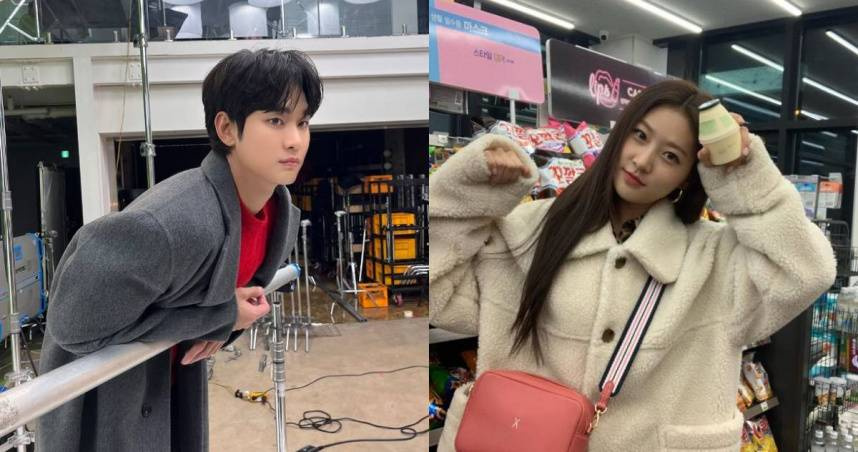 金秀賢10日捲入金賽綸風波，神隱21天後首度露面。（圖／翻攝自金秀賢IG、金賽綸IG）