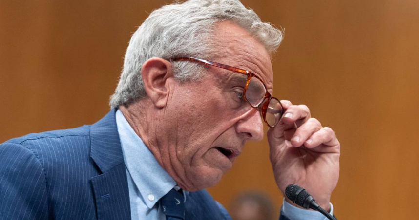 美國衛生與公共服務部長小羅伯特甘迺迪（Robert F Kennedy Jnr）。（圖／達志／美聯社）