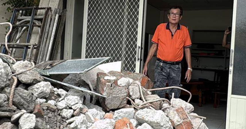 百年居民怒控建商強拆。（ 圖／翻攝畫面）