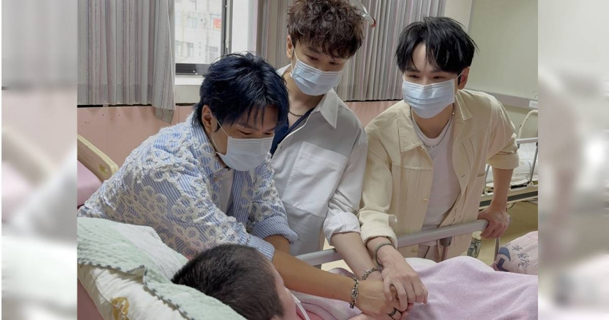 臥床18年的小芳是Energy的粉絲，Energy阿弟、書偉、牛奶得知後暖心前往探視。（圖／翻攝畫面）