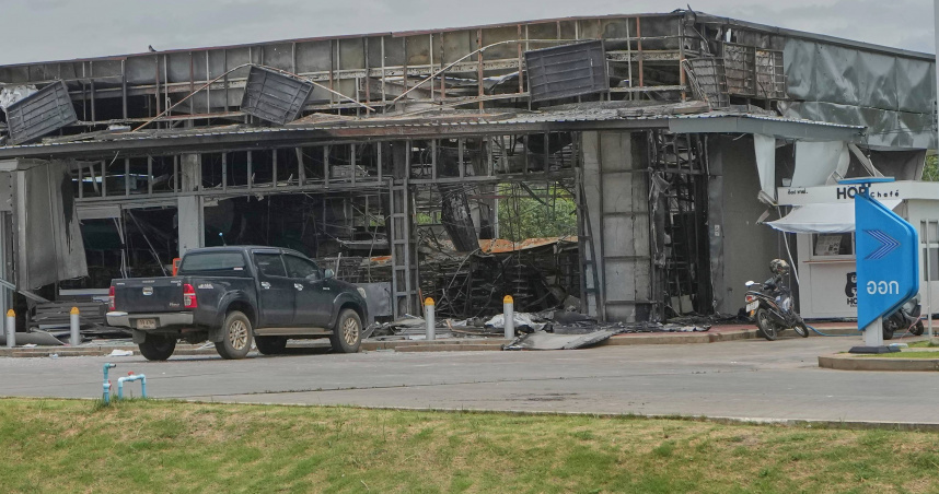 泰柬邊境戰火再起，炮火連天，造成平民死傷並引發國際關注。（圖／達志／美聯社）