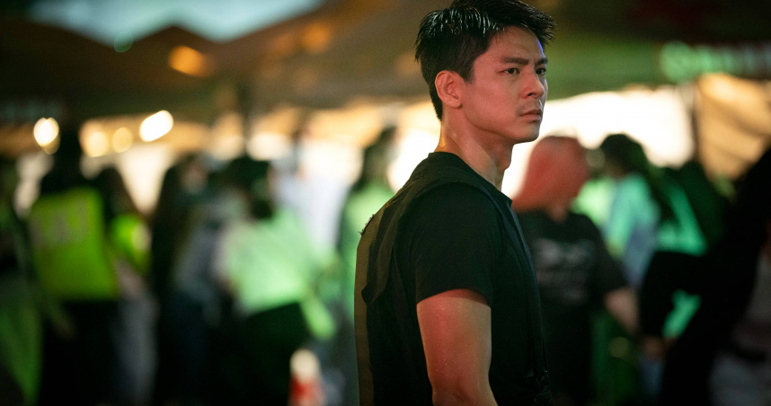 林柏宏在《96分鐘》飾演防爆小組警察。（圖／華影國際提供）