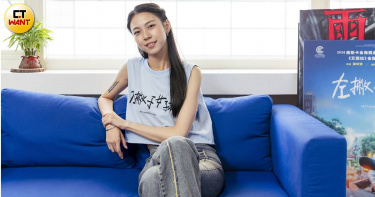 外型亮眼的馬士媛因拍攝《左撇子女孩》受到矚目。(圖/楊澍攝)