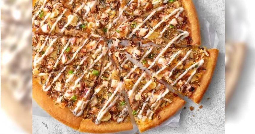 必勝客的和風章魚燒口味披薩。（圖／翻攝自必勝客官網）