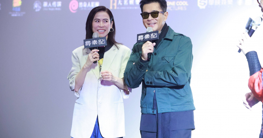 古天樂與宣萱上周來台宣傳《尋秦記》。（圖／華映娛樂）