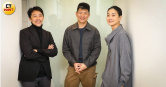 電影《人生海海》女主角陳雪甄（右起）、導演廖克發、男主角魏雋展接受本刊專訪。（圖／侯世駿攝）