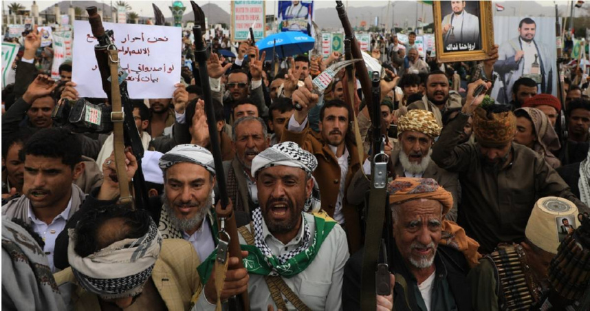 葉門「胡塞武裝」（Houthis）戰士。（圖／達志／美聯社）