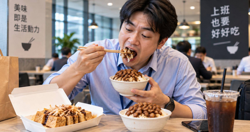 一名竹科工程師長期吃滷肉飯、臭豆腐，導致肝指數過高。（圖／AI示意圖）