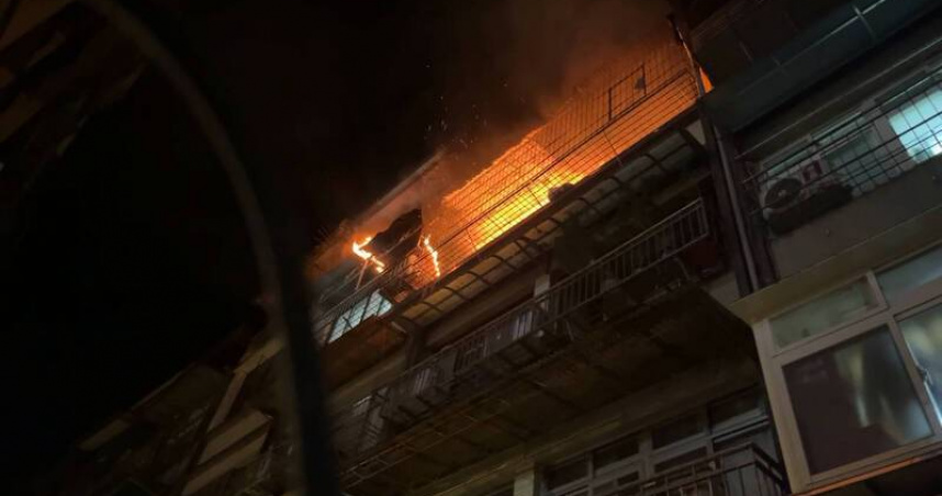 基隆民宅凌晨大火「全面燃燒」　獨居8旬翁身亡