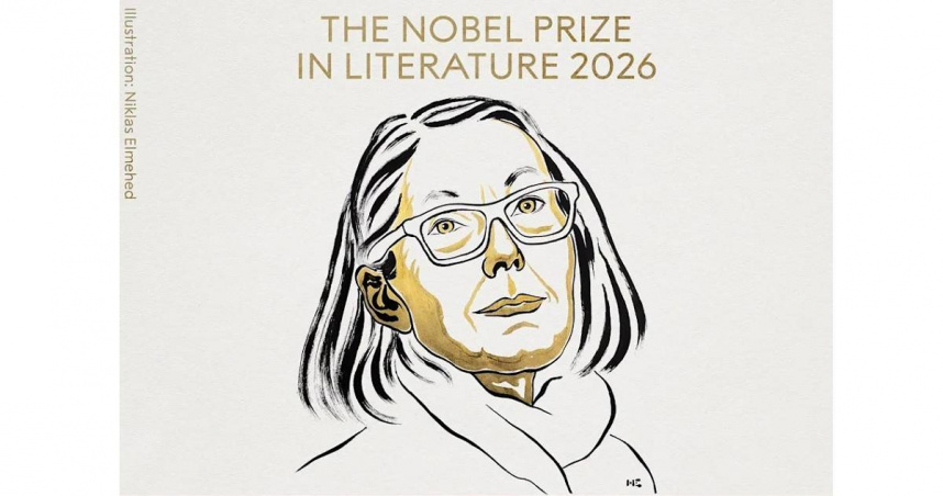 2026年諾貝爾文學獎揭曉，加拿大作家卡森（Anne Carson）摘下桂冠。（圖／翻攝自臉書，Nobel Prize）