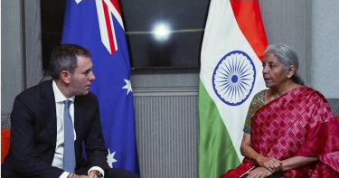 澳洲財長查默斯（左）。 （示意圖／達志／美聯社）