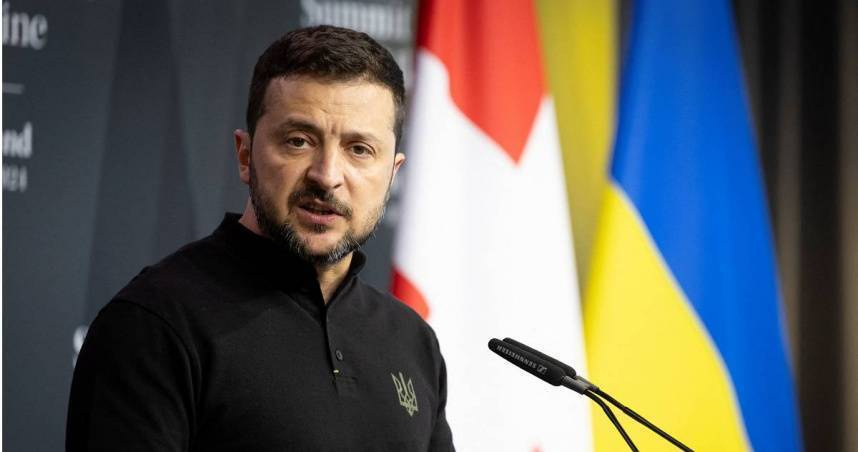 烏克蘭總統澤倫斯基（Volodymyr Zelenskyy）。（圖／達志／路透社）