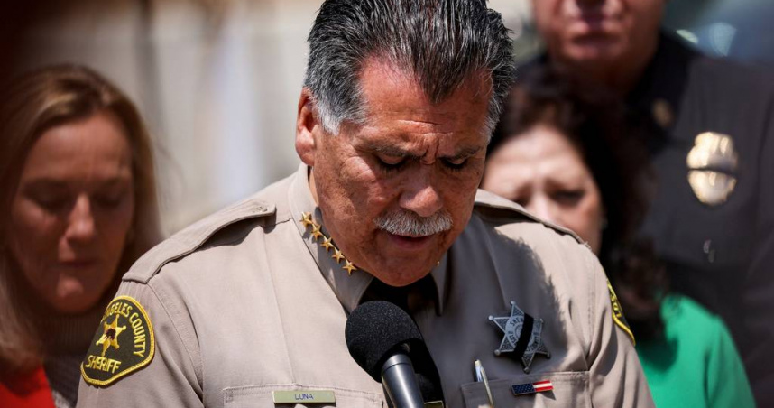 洛杉磯警局警長盧納。（圖／美聯社／達志）