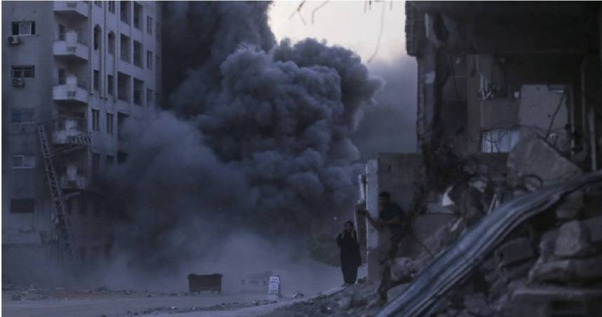 以色列要求加薩市百萬民眾撤離。（圖／達志／美聯社）