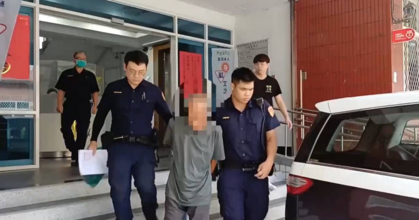 胡男將虐死Michael後再對小貓下毒手，遭警逮捕送辦。（圖／翻攝畫面）