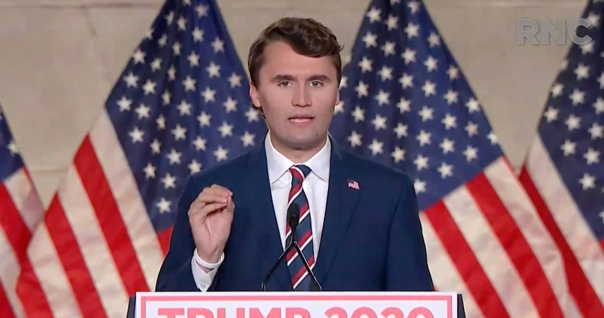 美國保守派青年運動指標人物柯克（Charlie Kirk）遭槍擊身亡。（圖／達志／美聯社）