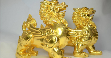 黃金豼貅。（圖／楊登嵙提供）