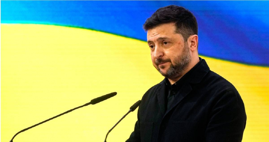 烏克蘭總統澤倫斯基（Volodymyr Zelenskyy）。（圖／達志／美聯社）