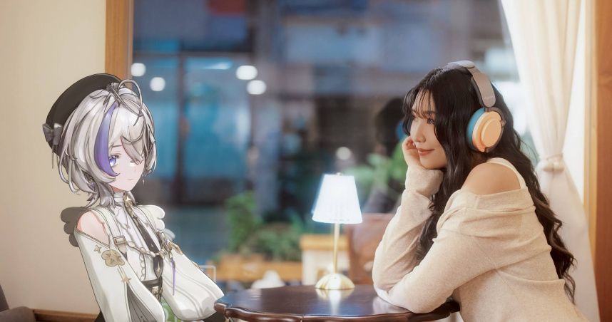 黃玠瑋與《極深空計畫》成員之一埃穆亞， 跨界合作〈i人情歌〉。（圖／環球音樂提供）