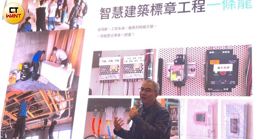 易控智慧執行長周世泰表示，透過公司自研軟體平台與跨系統整合能力，可協助在智慧建築評估制度中取得多項加分條件。（圖／林榮芳攝）