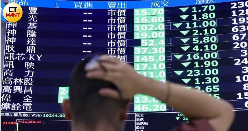 台股27日來到32,845.30點、跌492.32點、跌幅1.48%。（示意圖／黃耀徵攝）