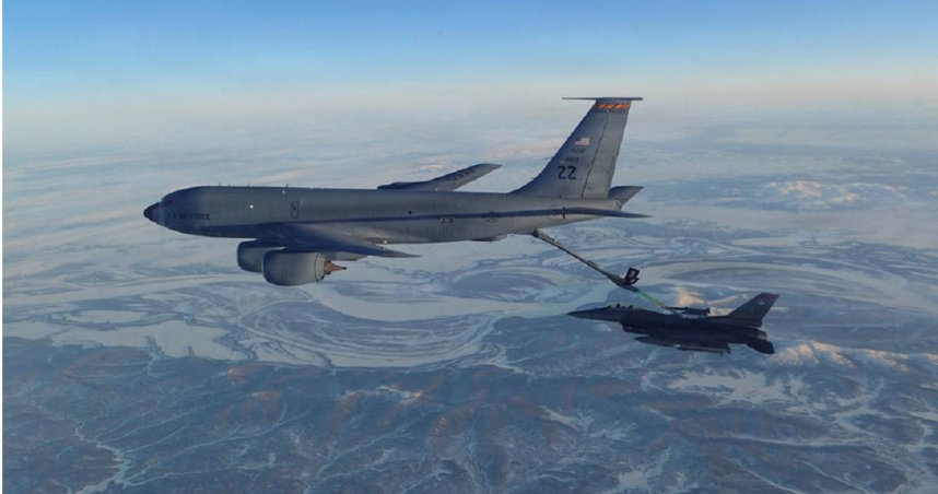 美國KC-135空中加油機。（圖／達志／美聯社）