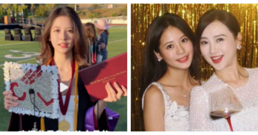 翁虹18歲愛女劉蒔（小水晶）以全A成績完成高中學業，並同步取得3項副學士學位，最終選擇就讀UCLA。（圖／翻攝自微博，翁虹、劉蒔Crystal）