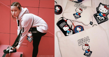 在日本也熱賣!Hello Kitty站上衝浪運動品牌Logo 萌翻秋冬休閒時尚