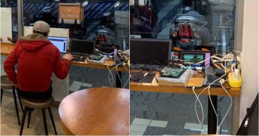 把小七當你家?男自帶充電線坐超商…接電充「7樣3C」 網歪樓:原PO是《角頭》男星