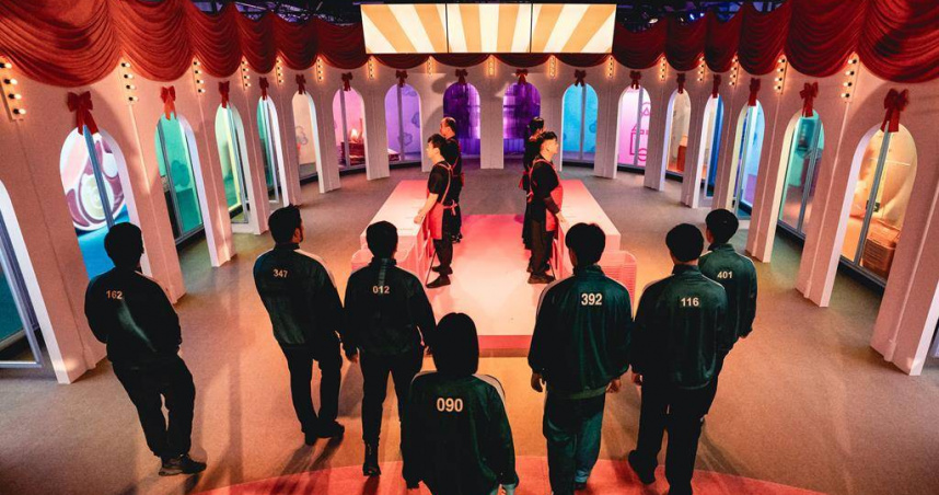 「全聯魷戲中心直贏店」將第二季新遊戲「繞圈圈」還原。（圖／全聯提供）