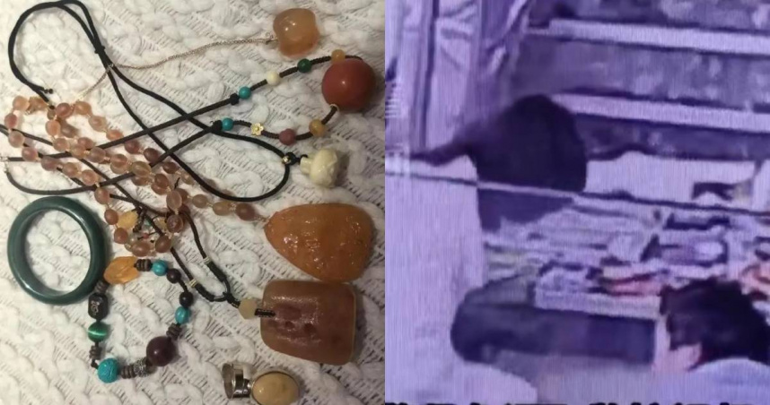 近日，中國上海市一名宋姓女士到派出所報案，宣稱自己收藏的多件珠寶與玉石「失竊了」，損失估計超過人民幣100萬元。真相卻是宋女的女兒小李拿去變賣。（圖／翻攝看看新聞）