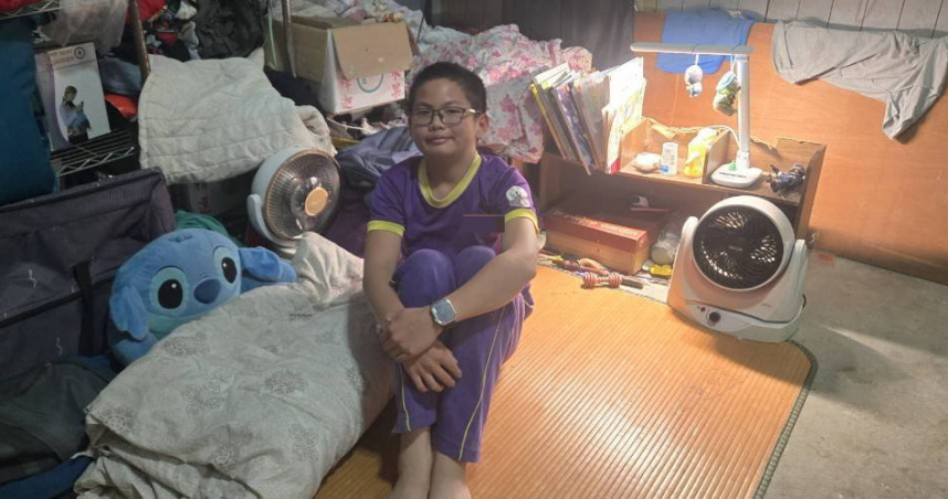 許多弱勢家庭正面臨居住空間擁擠困境，深深影響著孩子的健康與學習。（圖片提供／生麗國際）
