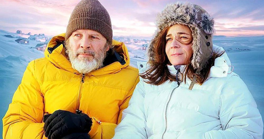 法國歌王影帝菲利普科特林在新片《格陵蘭雪女》中飾演北極冒險家柯琳的哥哥巴賽爾。（圖／海鵬提供）