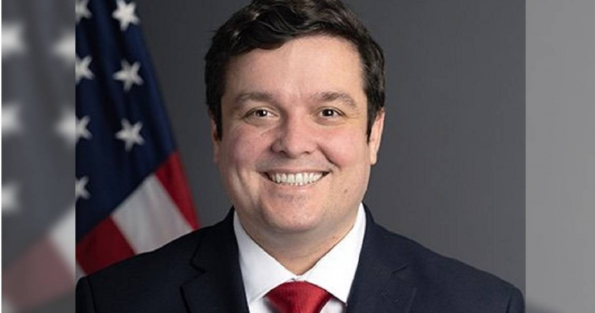 美國國務院首席副發言人皮戈特（Tommy Pigott）。（圖／達志／美聯社）