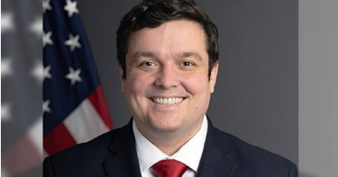 美國國務院首席副發言人皮戈特（Tommy Pigott）。（圖／達志／美聯社）