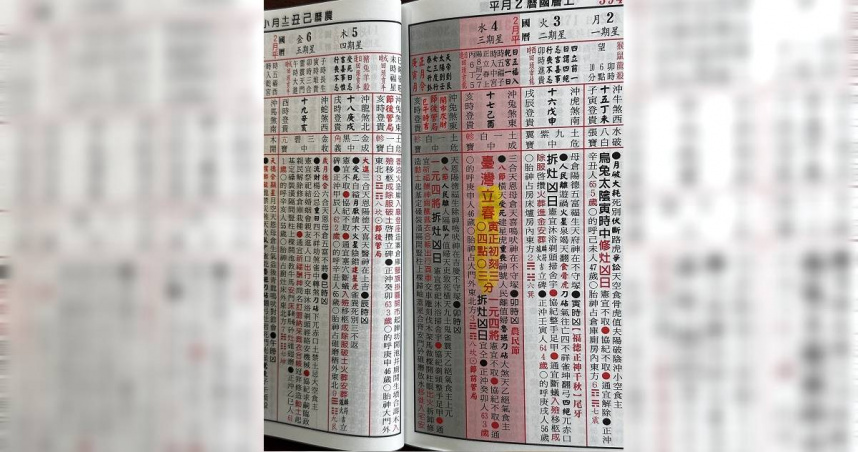 2026年2月4日上午04時03分，節氣「立春」到才算新的一年開始。(圖／楊登嵙提供)