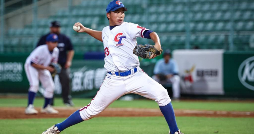 鍾定栩25日主投3局只丟1分，更有7次三振。（圖／中華棒協提供）