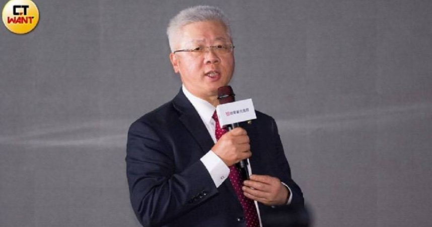 台新新光金總座呼籲政府與民間，齊心協力把輝達留下來。（圖／黃威彬攝）