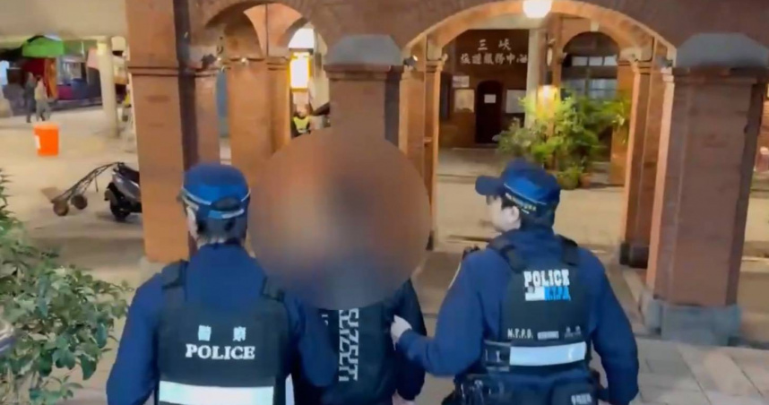 吳姓男子因與官姓前主管有嫌隙，25日下午竟持刀將其砍傷，並於犯案後約5小時落網。（圖／翻攝畫面）