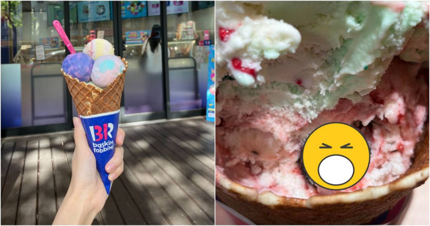 有民眾吃31冰淇淋吃到蟲。（圖／翻攝臉書31冰淇淋、Threads@doremi.132333z）