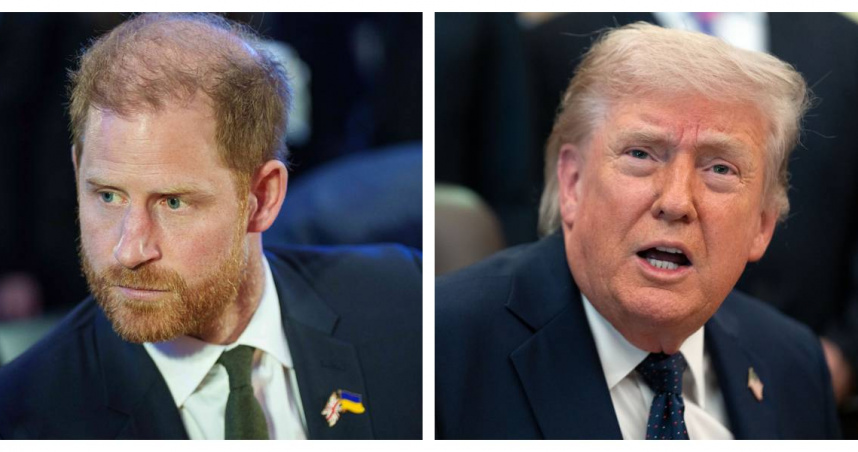川普回應哈利言論，稱其「不代表英國」，引發關注。（圖／達志／美聯社，下同）