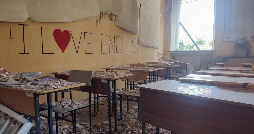 俄羅斯官方指出，烏克蘭突襲盧甘斯克（Lugansk）地區一所職業學校，造成至少（圖／達志／路透社）