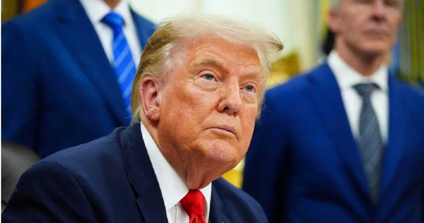 美國總統川普（Donald Trump）表示要狠狠打擊伊朗。（圖／達志／美聯社）